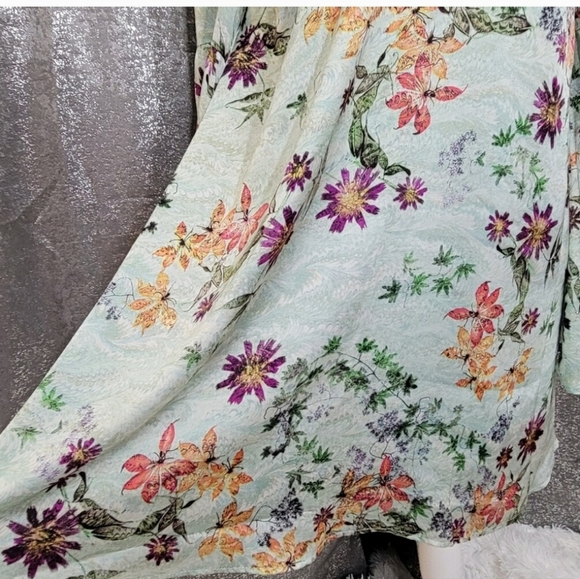 LetHerBe Mini Dress with Butterfly Wing Sleeves size Lg - Picture 5 of 8